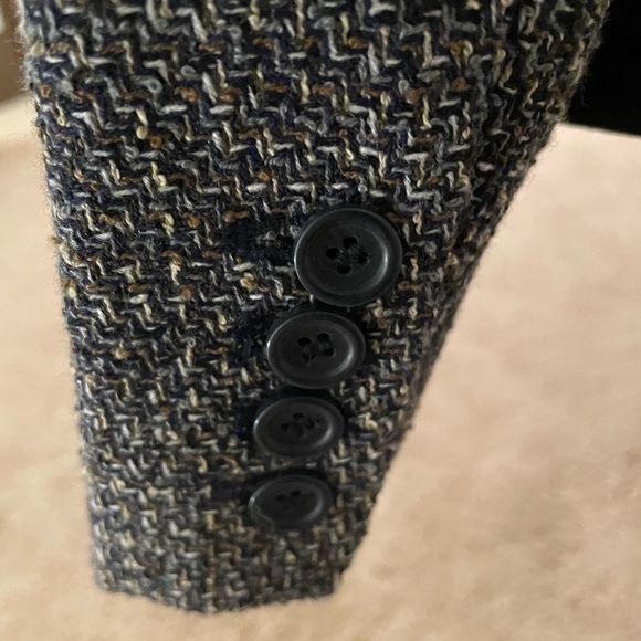 Coldwater Creek Tweed Collarless Jacket, size 14 - Picture 4 of 5